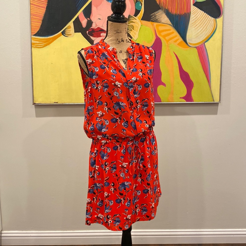 Lila Rose red floral dress